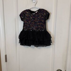 Nannette Sparkling Black Kids Costume Dress